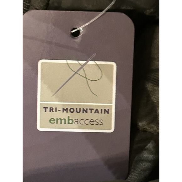 NWT Tri Mountain Olive Green Bomber Jacket Men's size L - Picture 8 of 8